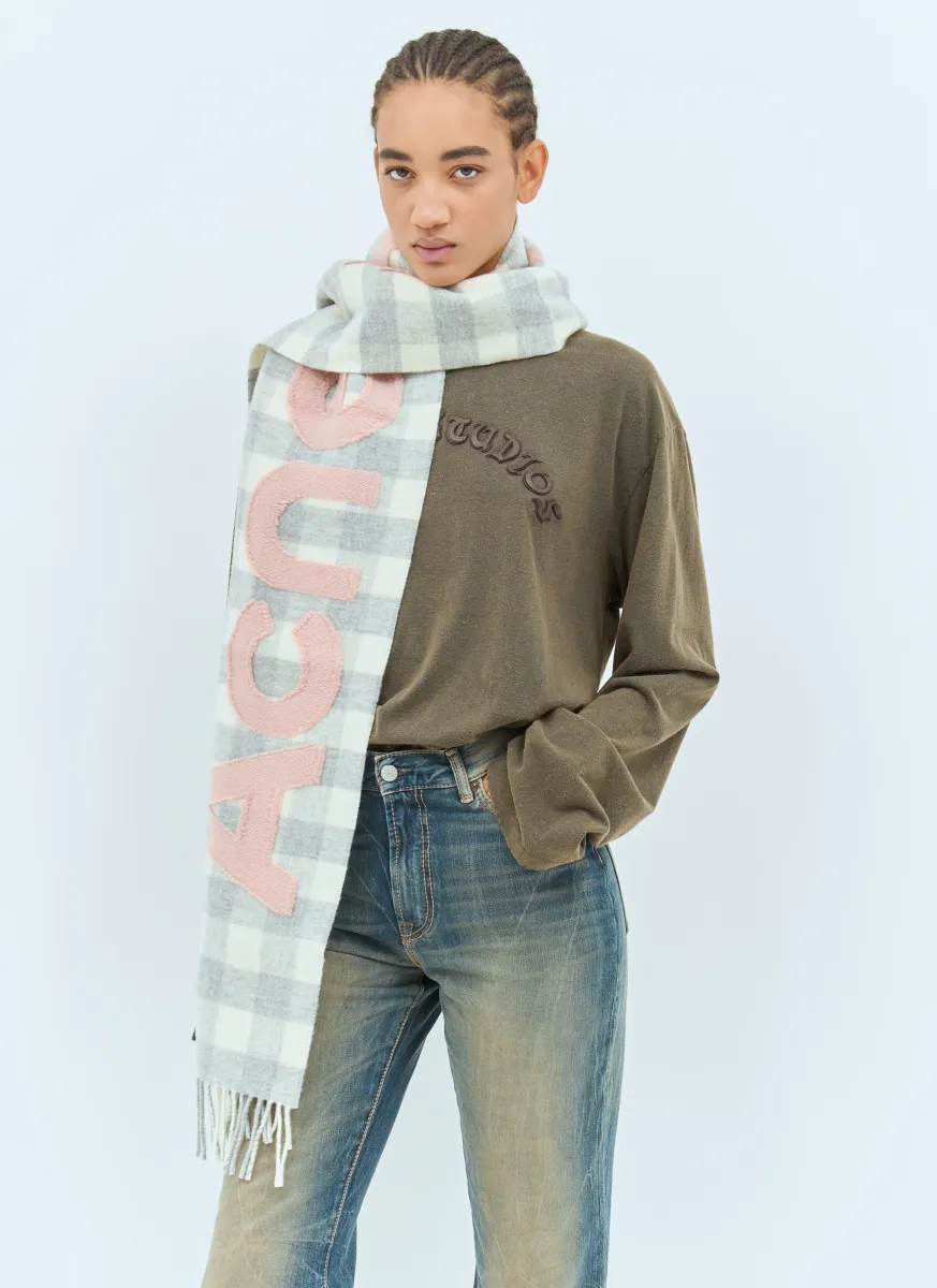 Check Logo Scarf