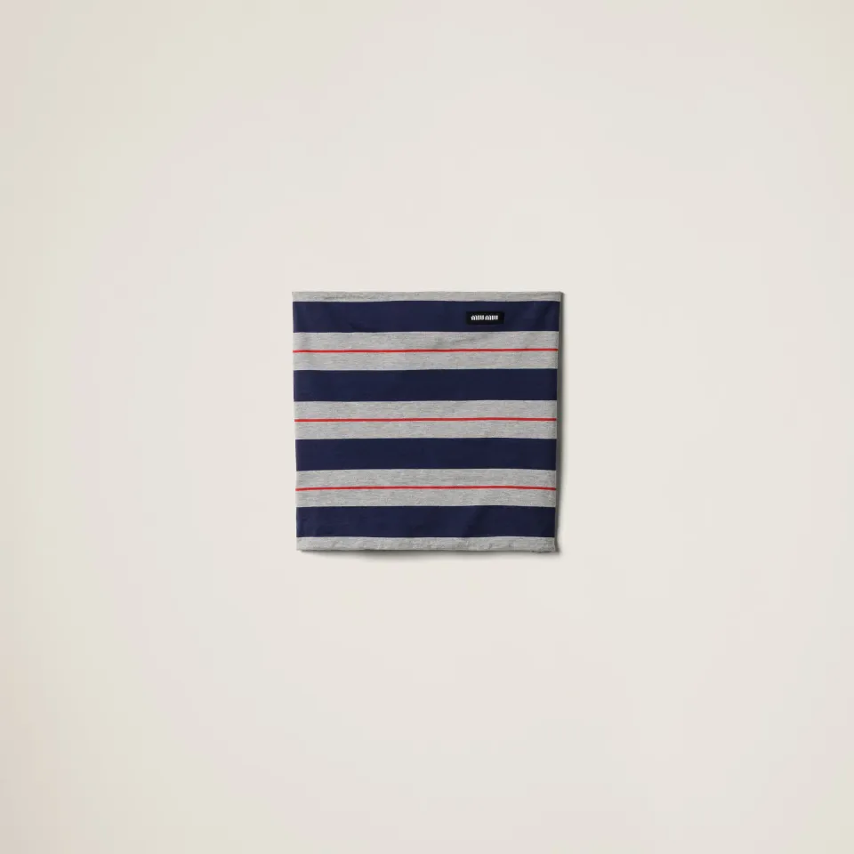 Striped jersey top