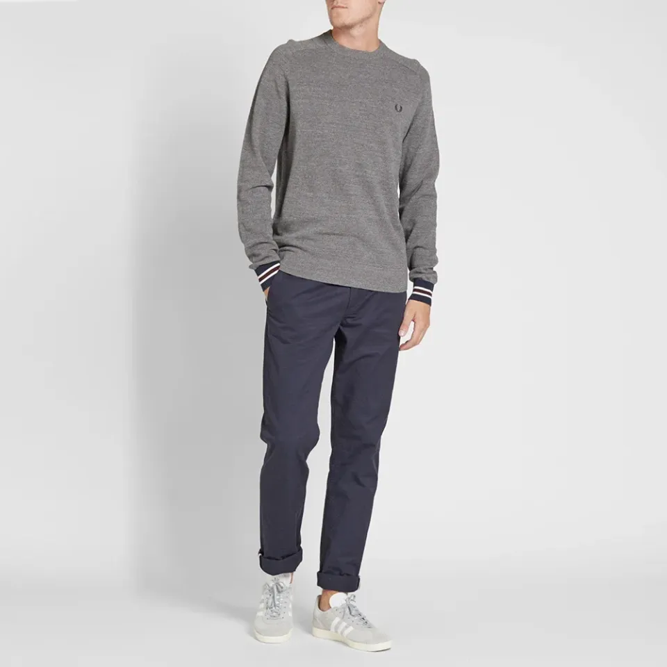 Fred Perry Textured Pique Crew Sweat
