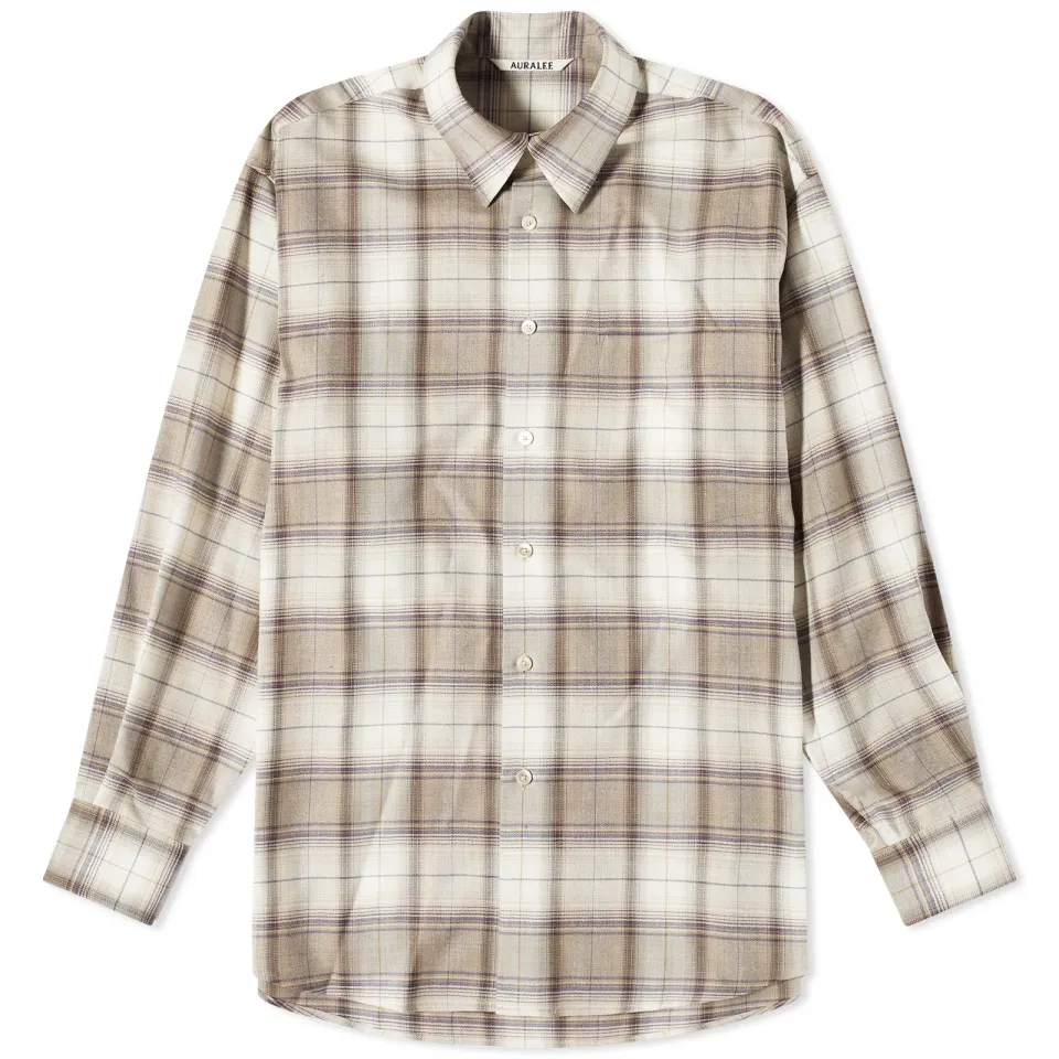 Superlight Wool Check Shirt