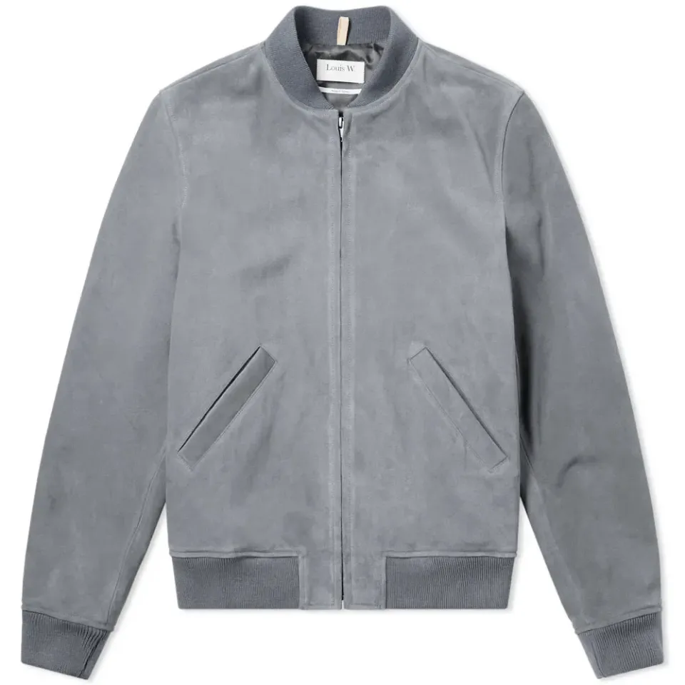 A.P.C. Louis W. Ferris Suede Bomber Jacket