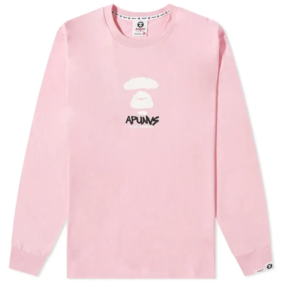 AAPE Long Sleeve Spray T-Shirt