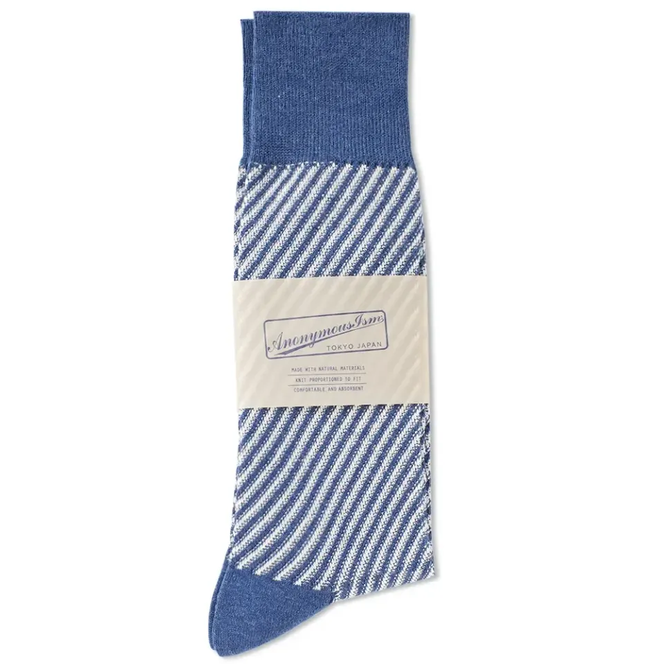 Spiral Jacquard Crew Sock