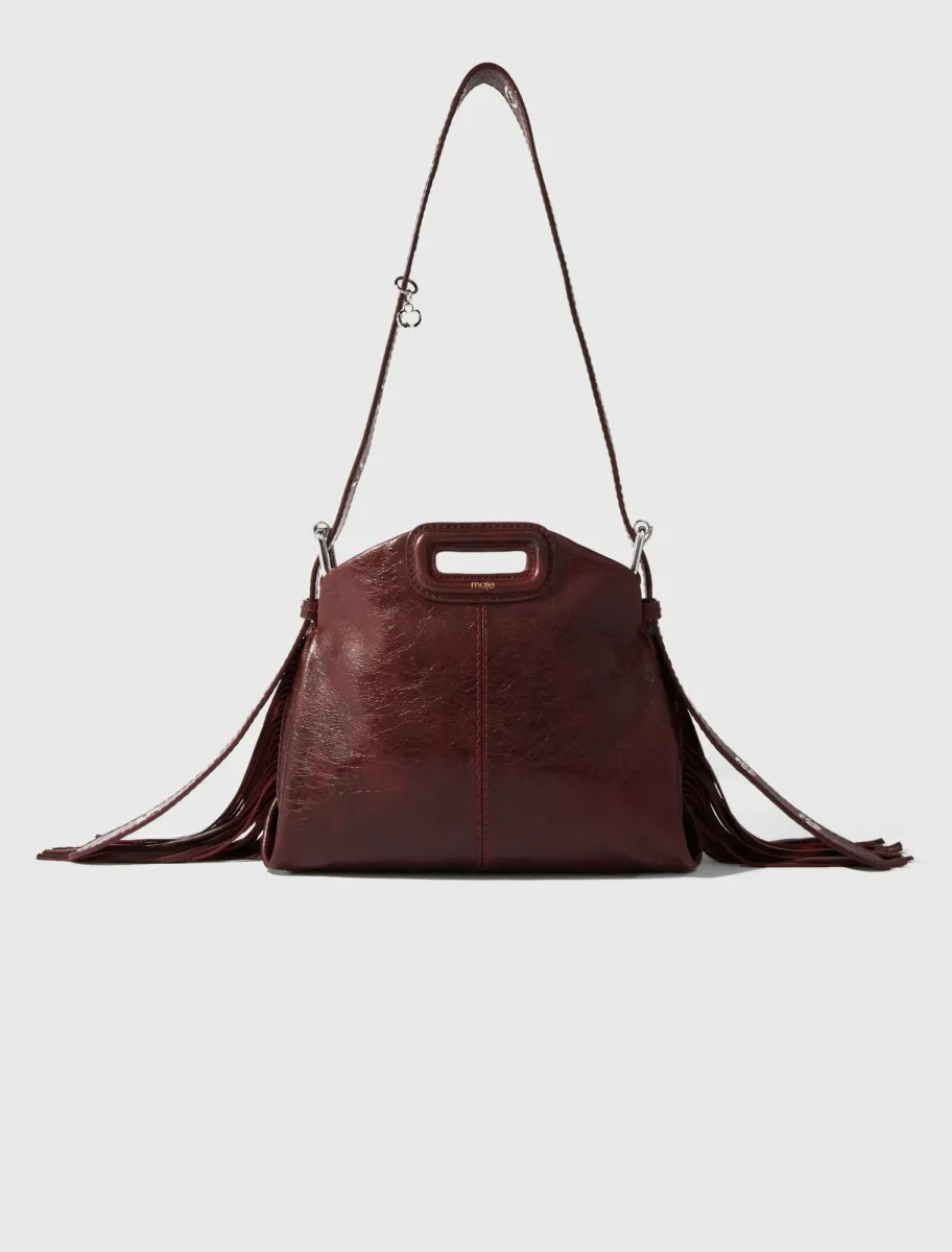 Miss M mini cracked leather bag