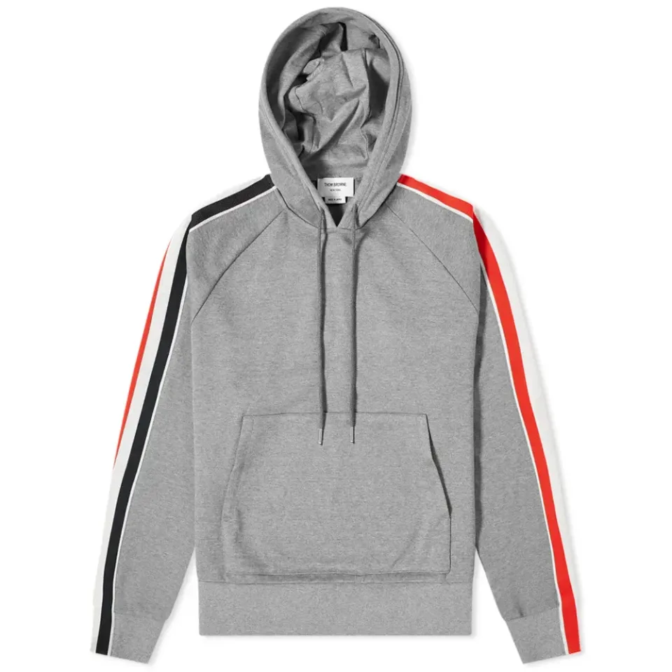 Interlock RWB Stripe Popover Hoodie