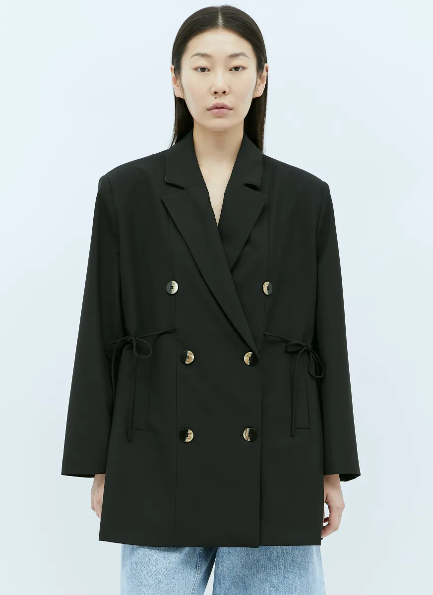 Drapey Melange Oversized Blazer