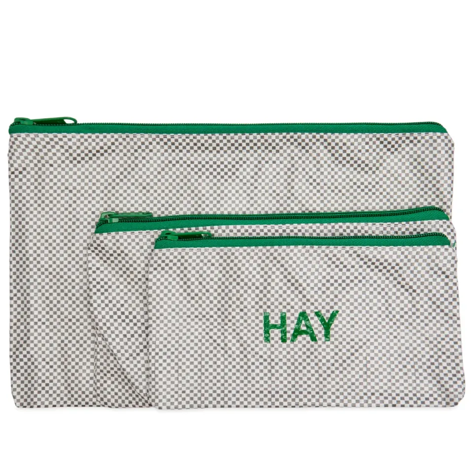 Candy Mono Wash Bag - Flat Set of 3