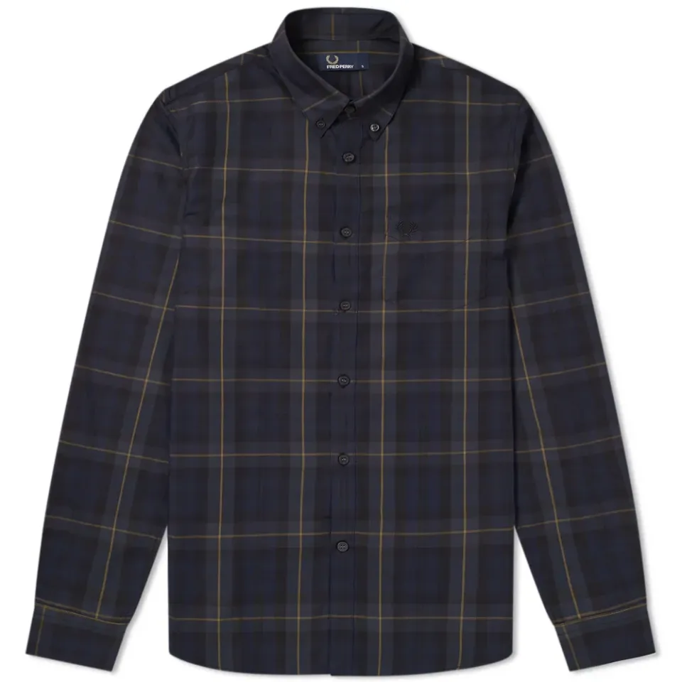Fred Perry Contrast Stripe Tartan Shirt