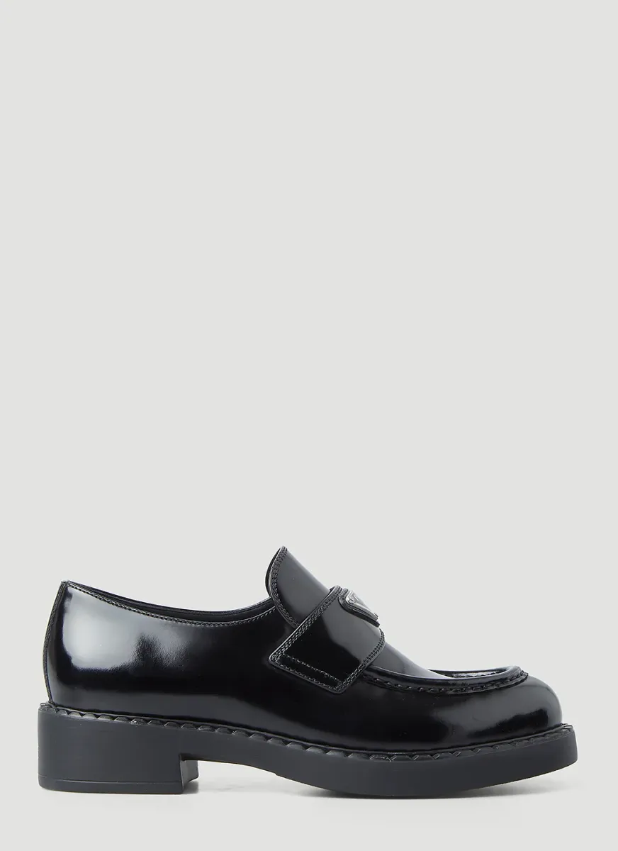 Logo Plaque Loafers