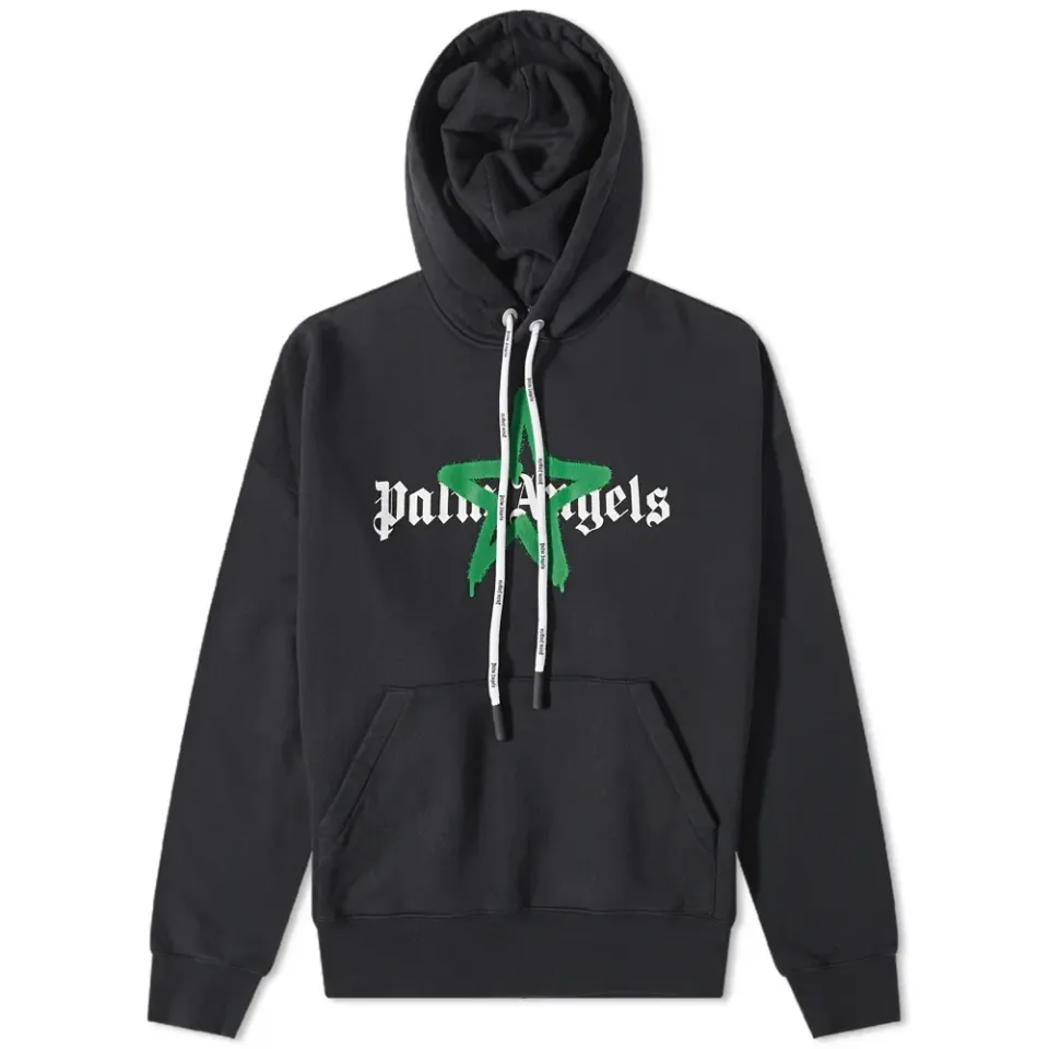 Star Sprayed Logo Popover Hoodie