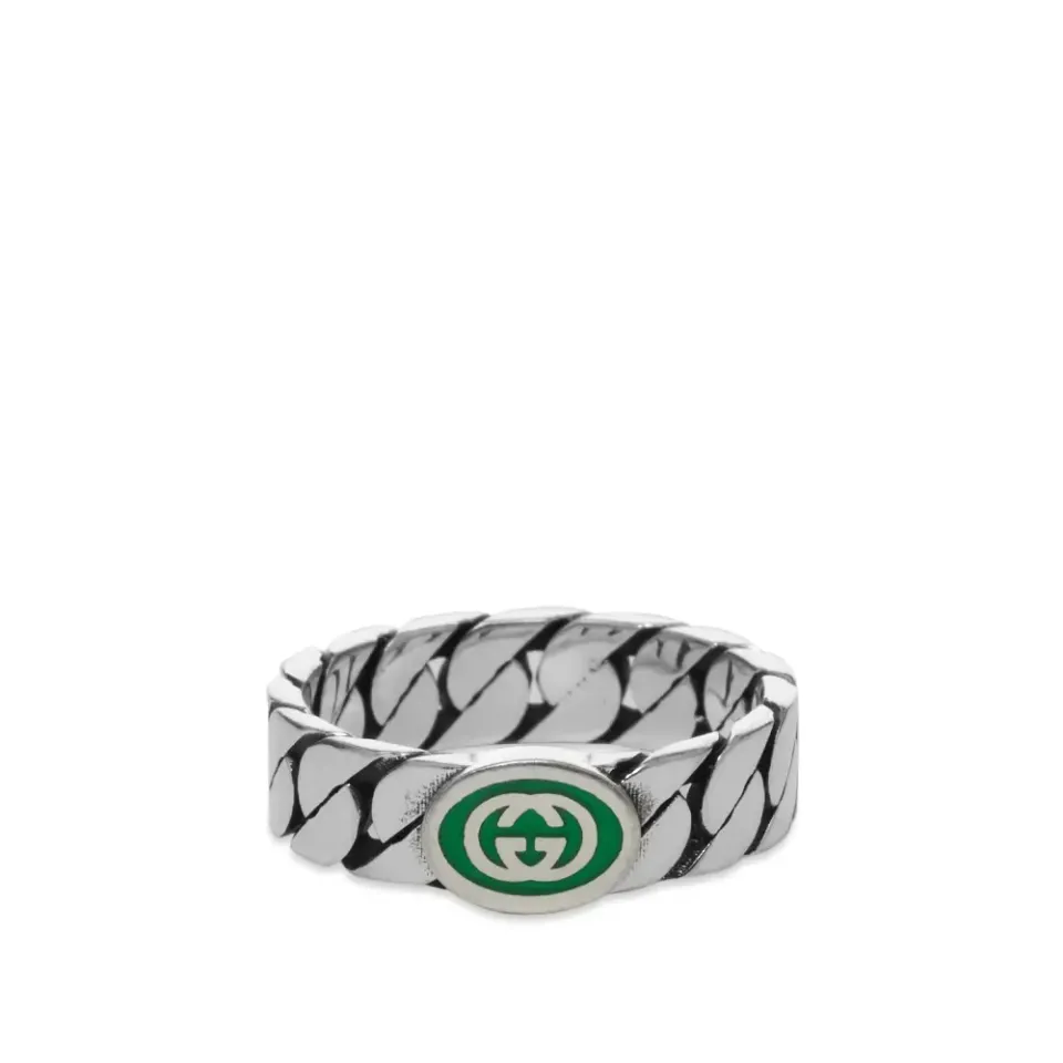 Gucci Interlocking G Enamel Ring