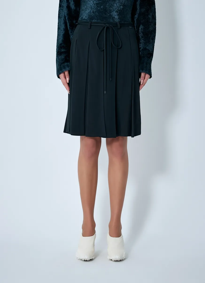 Pleated Midi Skirt