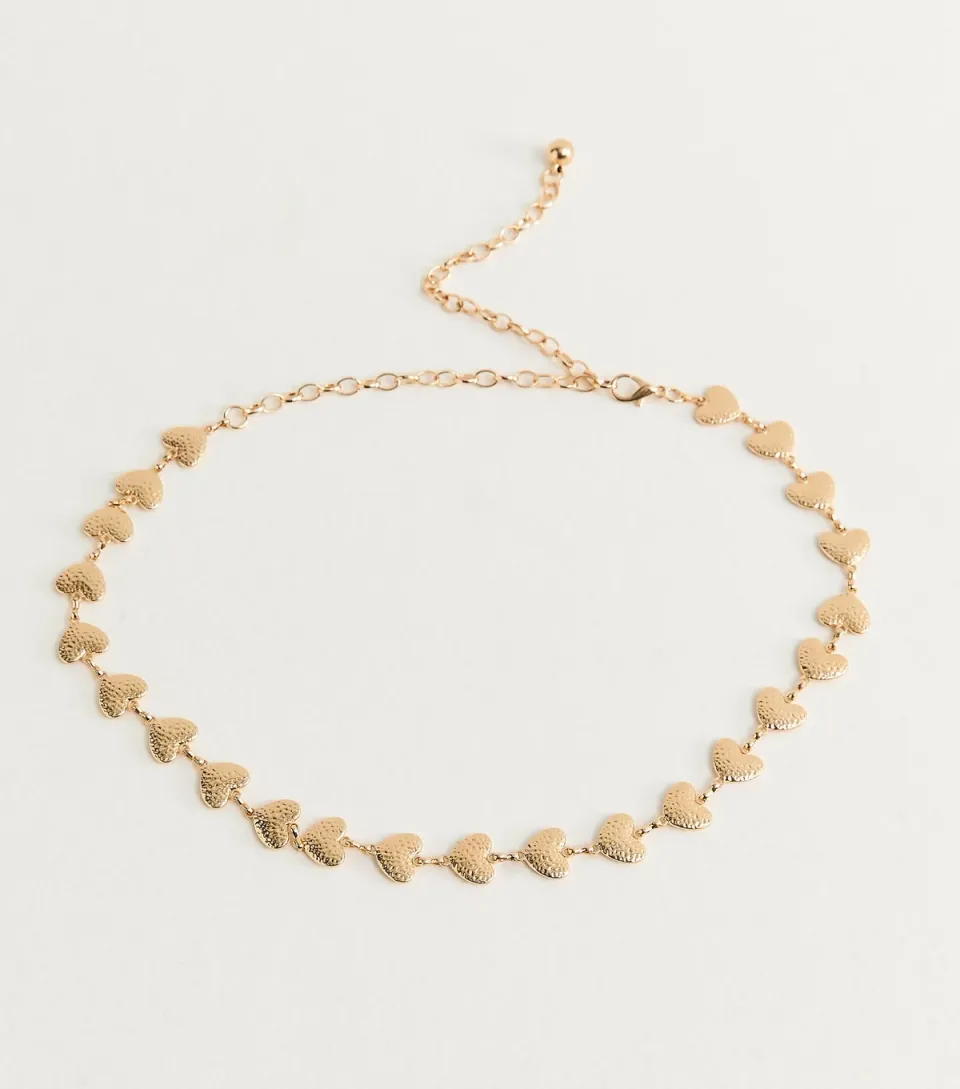 Gold Heart Chain Belt