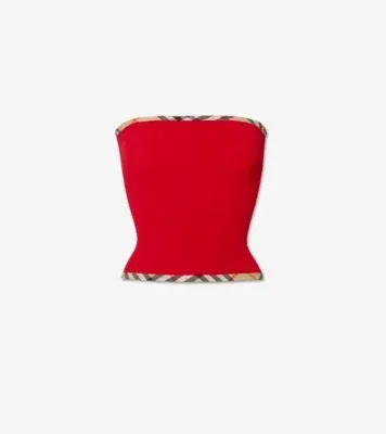 Devyn Swim Skirt/Tube Top in Red - Women, Nylon