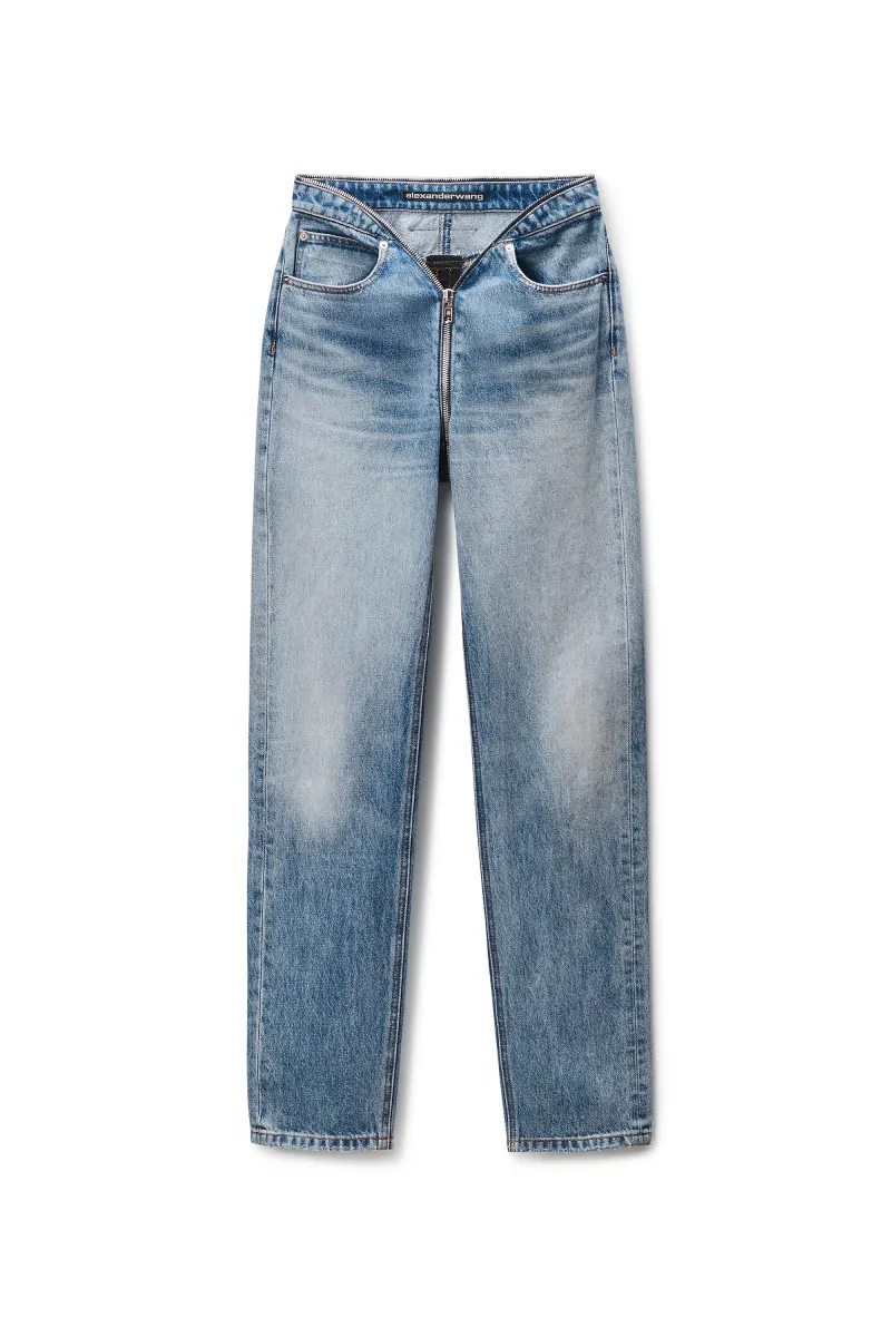 Zip V-Waist Jean