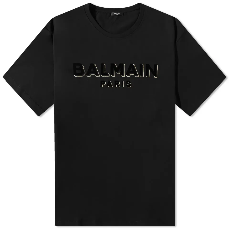 Flock & Foil Paris Logo T-Shirt