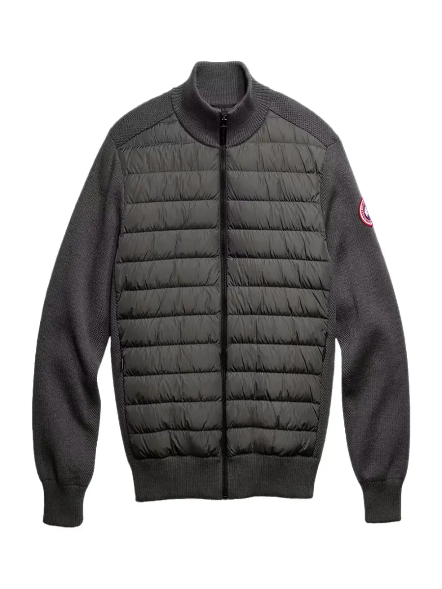Men Hybridge Knit Jacket Iron Grey