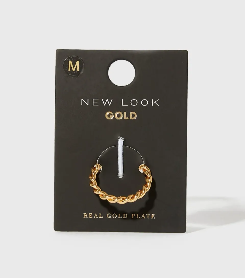 Real Gold Plated Twist Ring