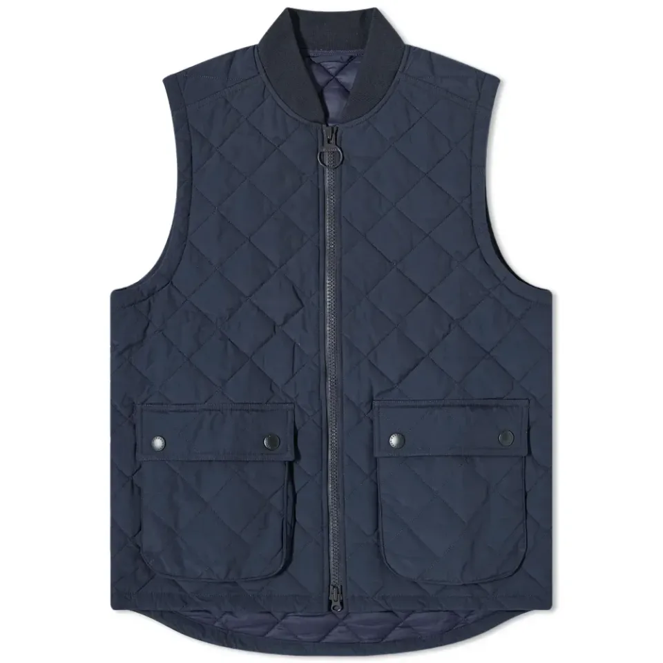 Quilted Rib Collar Vest - Made for Japan