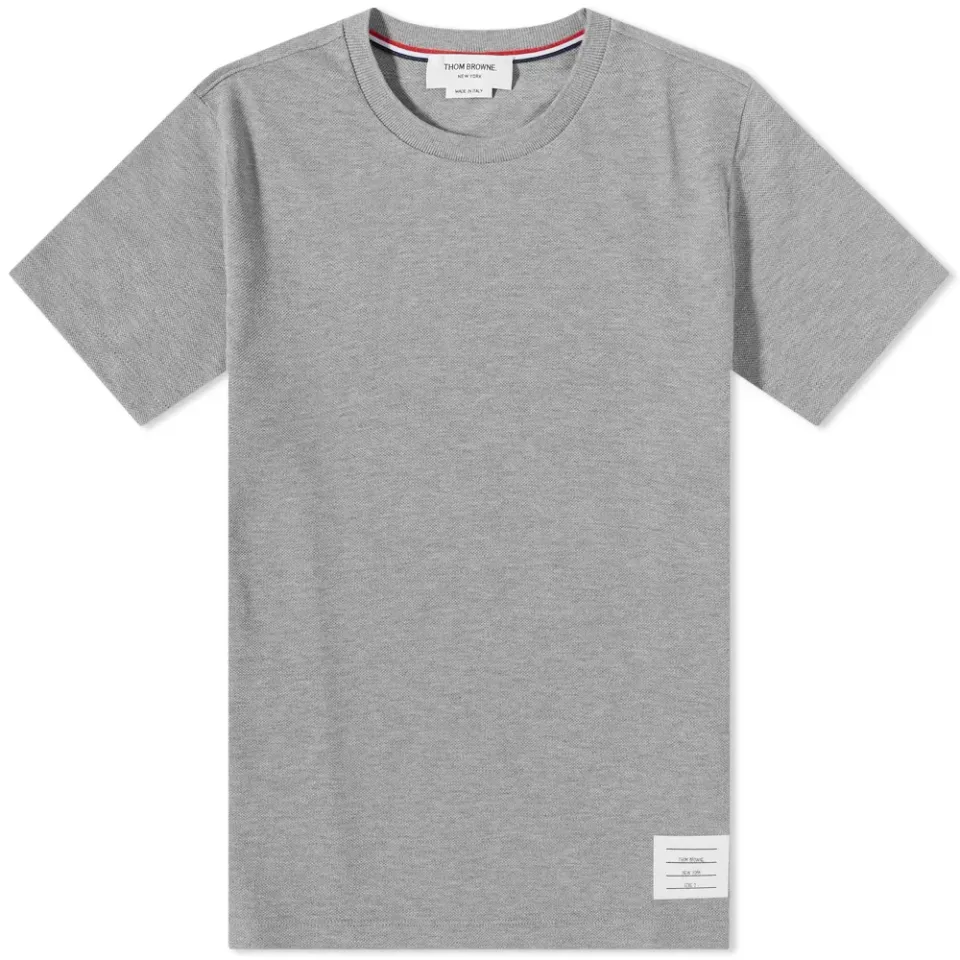 Side Four Bar Pique T-Shirt