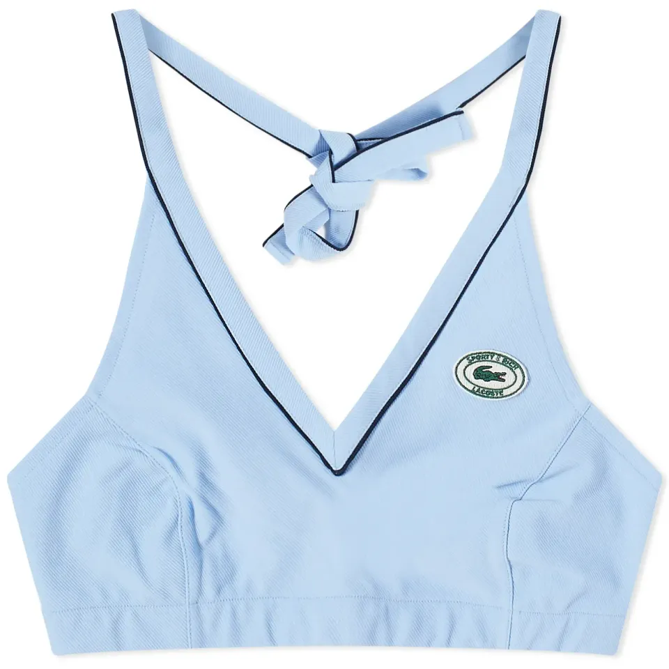 x Lacoste Halter Cropped Top