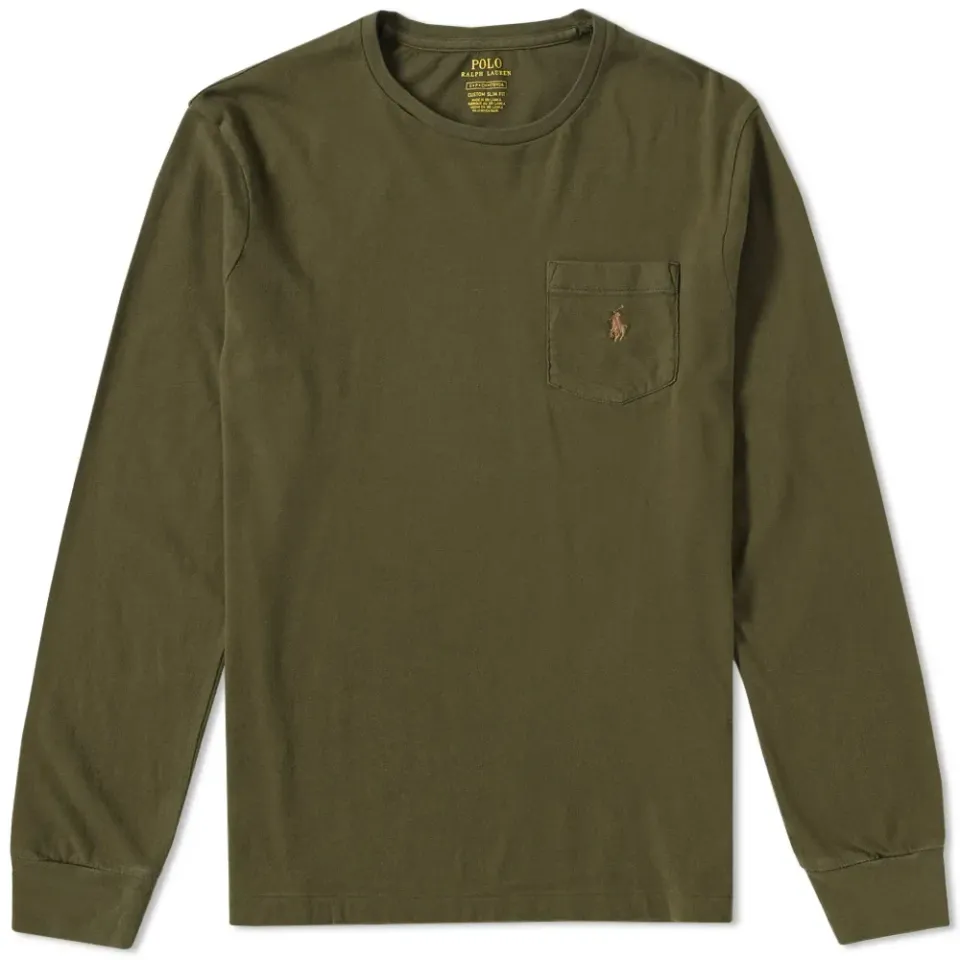 Long Sleeve Custom Fit Pocket Tee