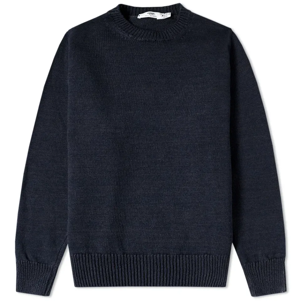Inis Meáin Washed Linen Crew Knit