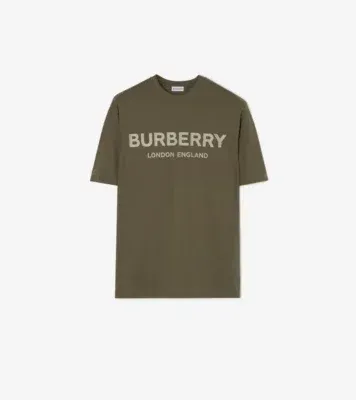 Logo Cotton T-shirt in Olive green