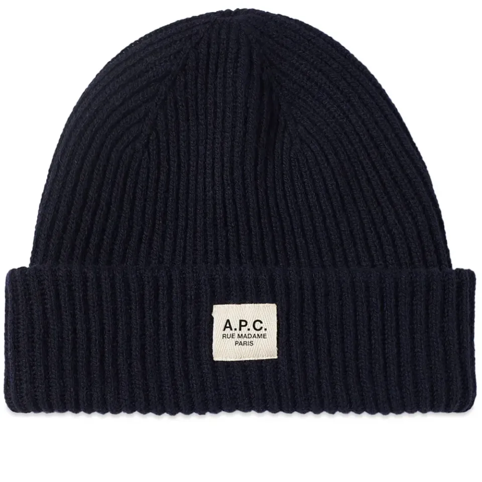 A.P.C. James Ribbed Beanie