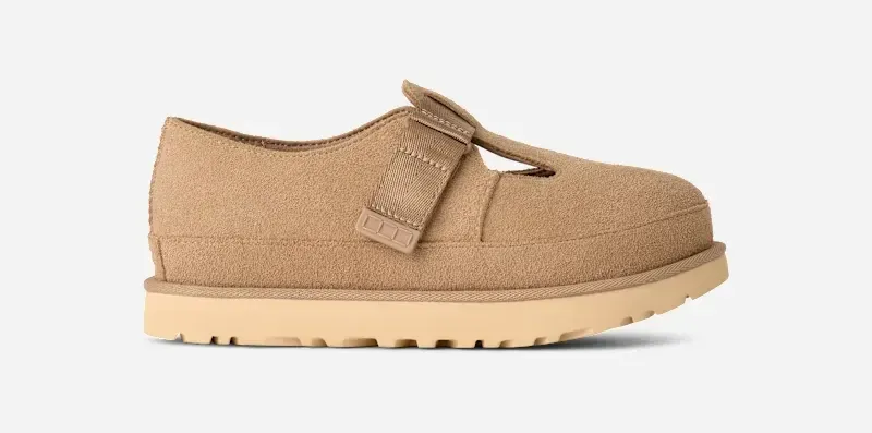 Goldenstar Mary Jane for Women, Suede/Polyester