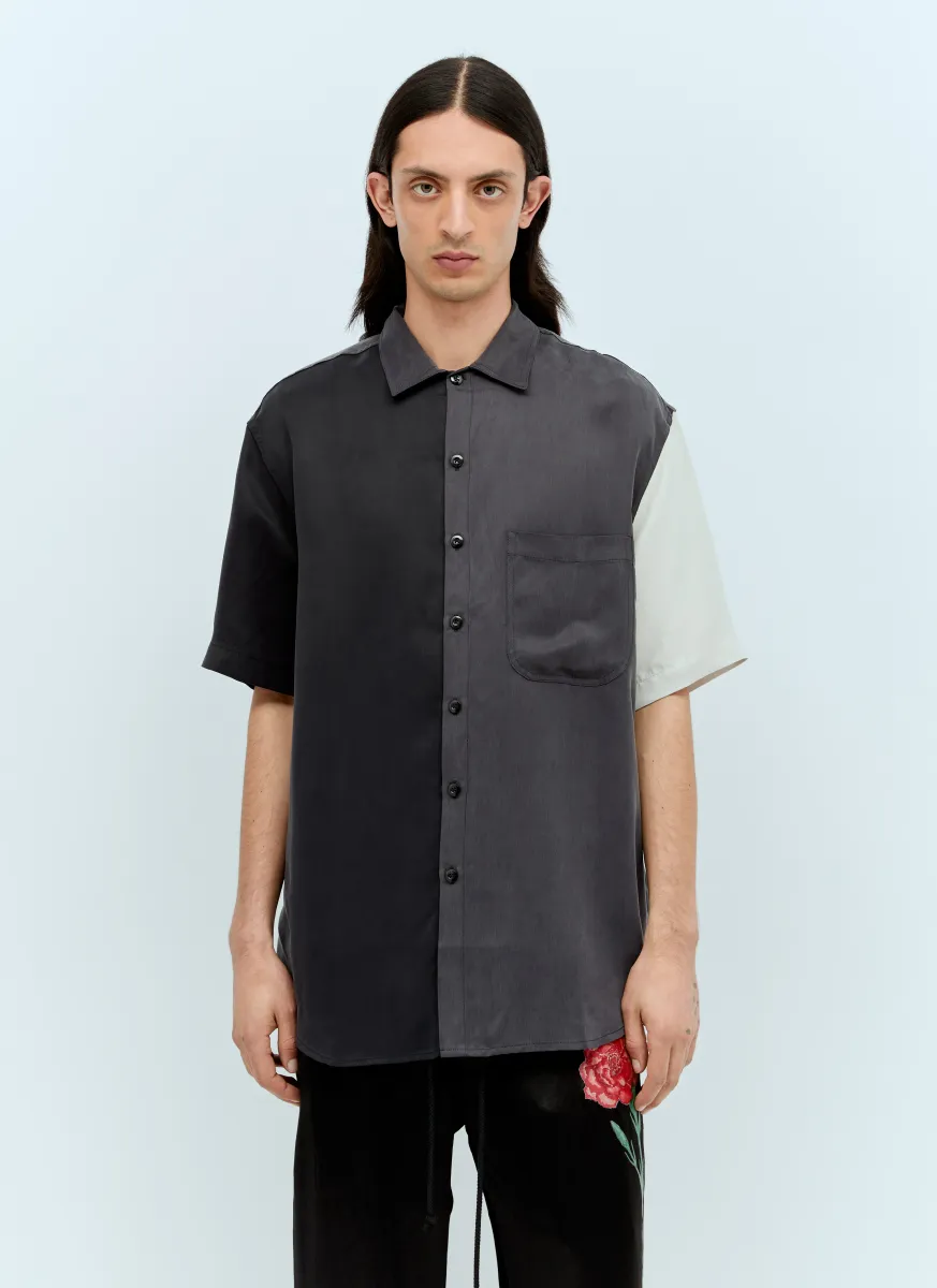 Panelled Short-Sleeve Shirt