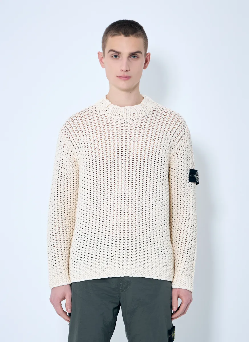 UV-Reactive Crochet Sweater