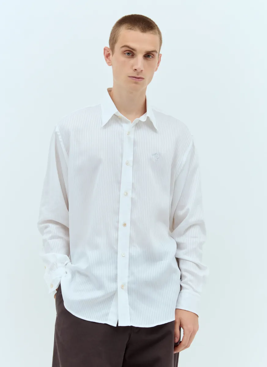 Stripe Button-Up Shirt