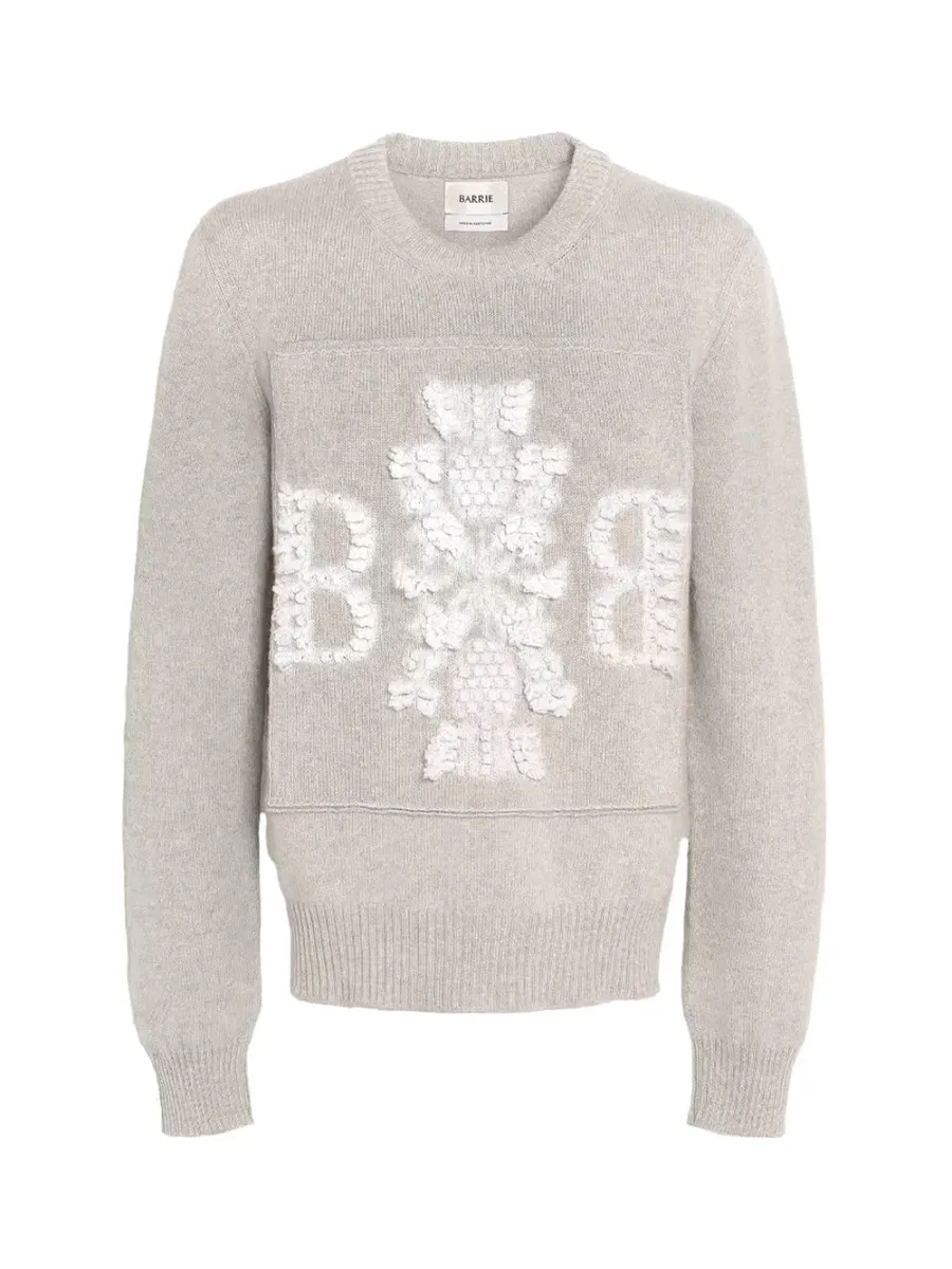 3D cashmere jumper Ice
