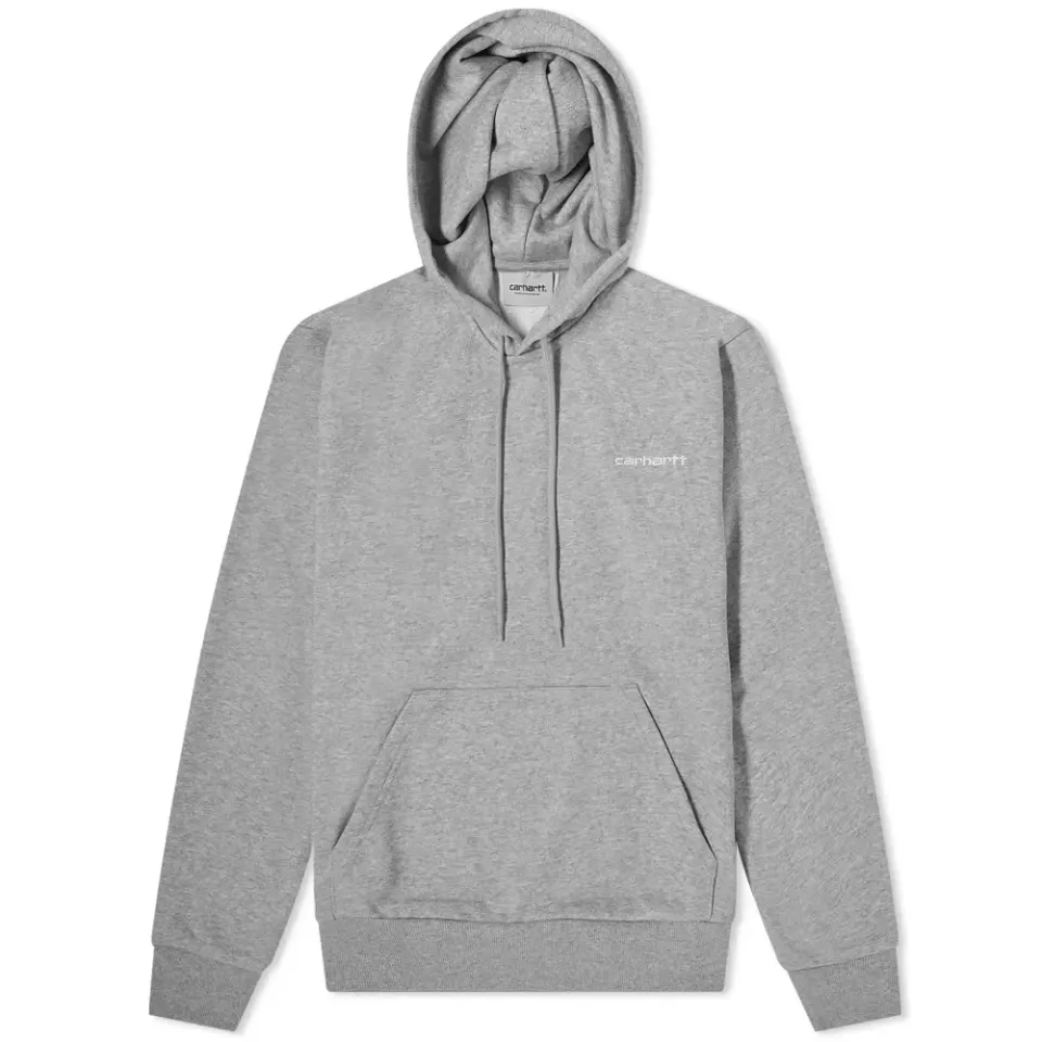 Hooded Script Embroidery Sweat
