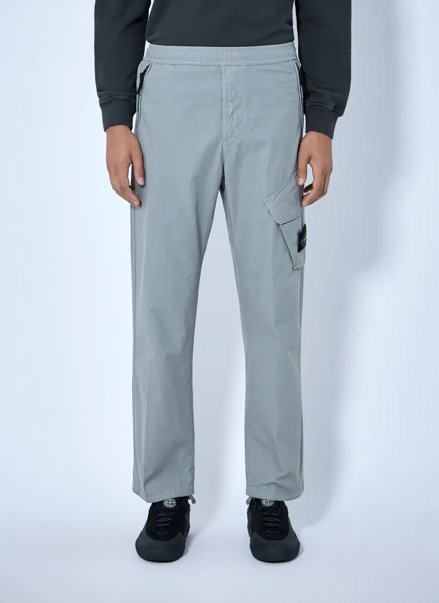 Cargo Trousers with Elasticated Waistband
