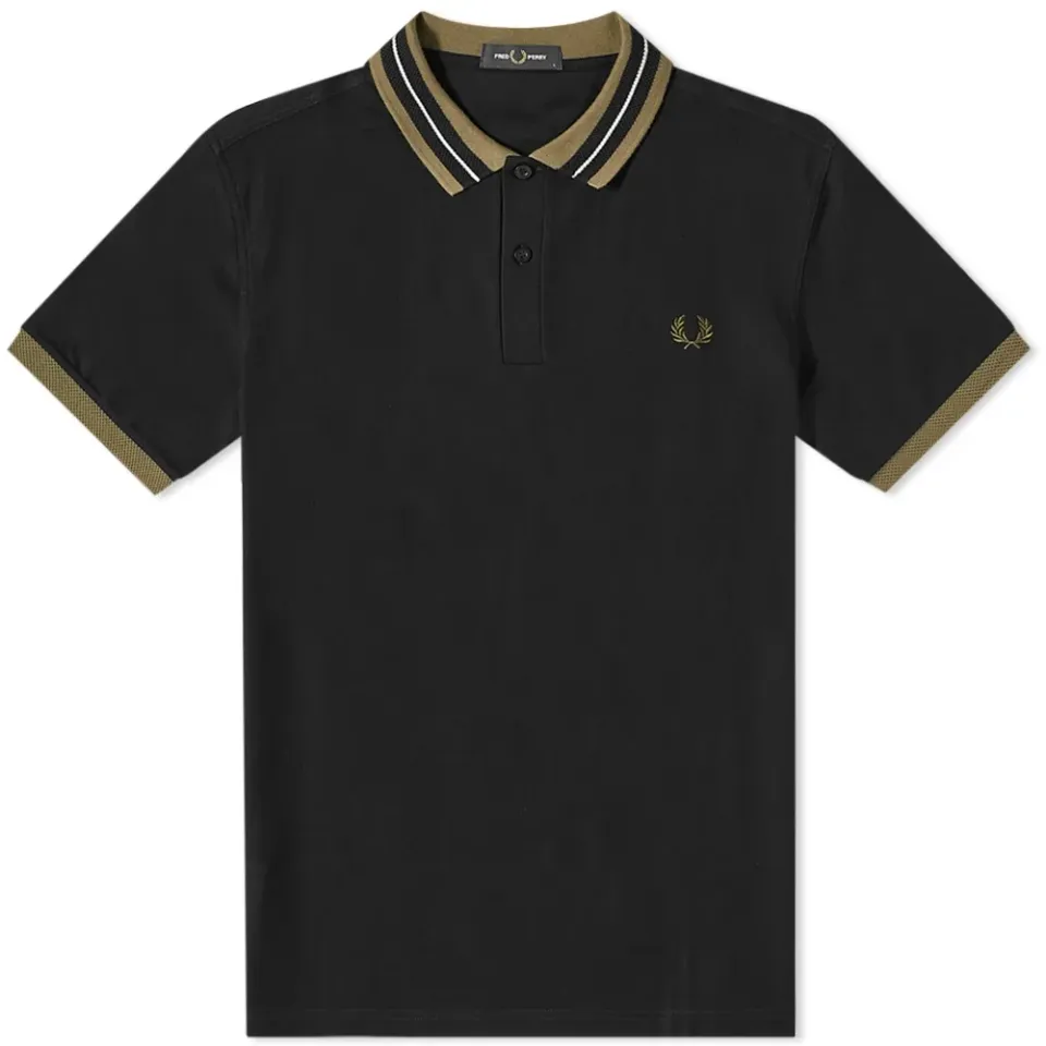 Textured Collar Polo Shirt