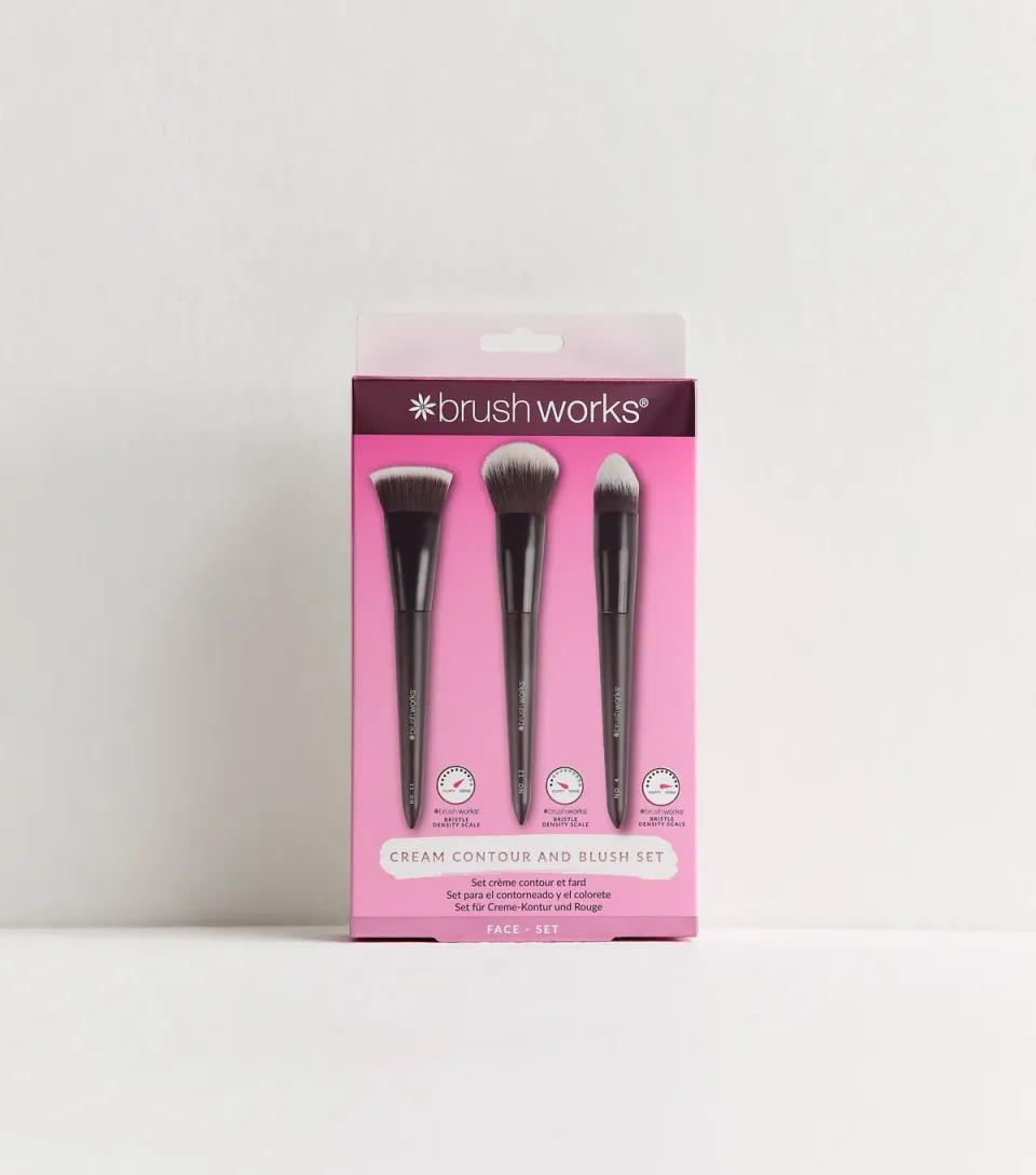 Pack of 3 Contour and Blush Brushes