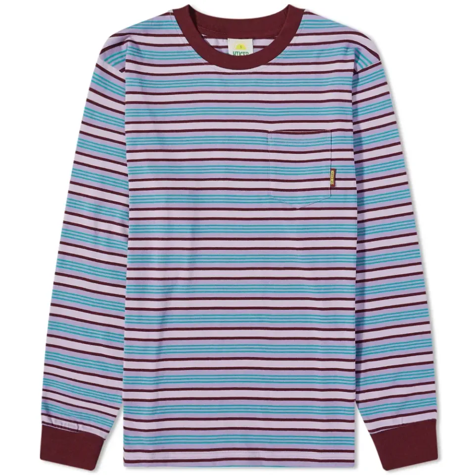 Long Sleeve Stripe Pocket T-Shirt