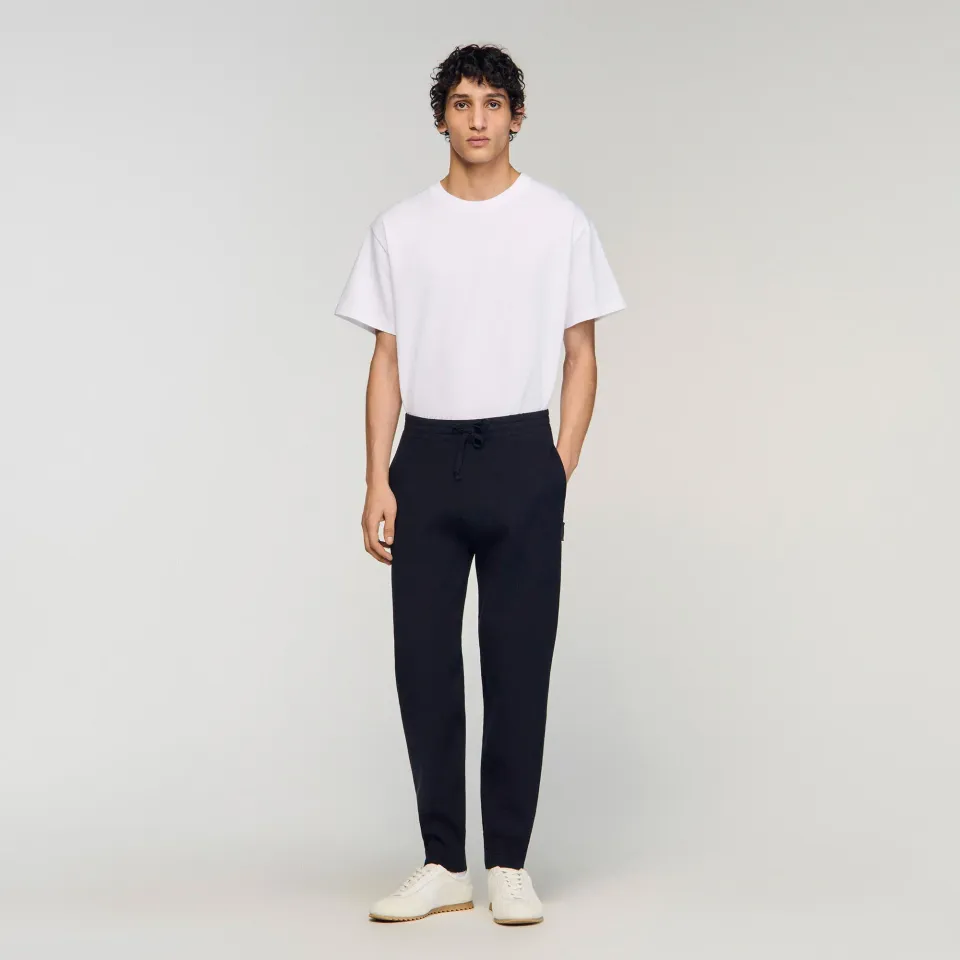 Knit jogging bottoms