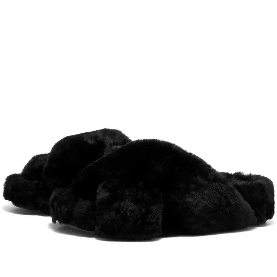 Shearling Slide Sandal