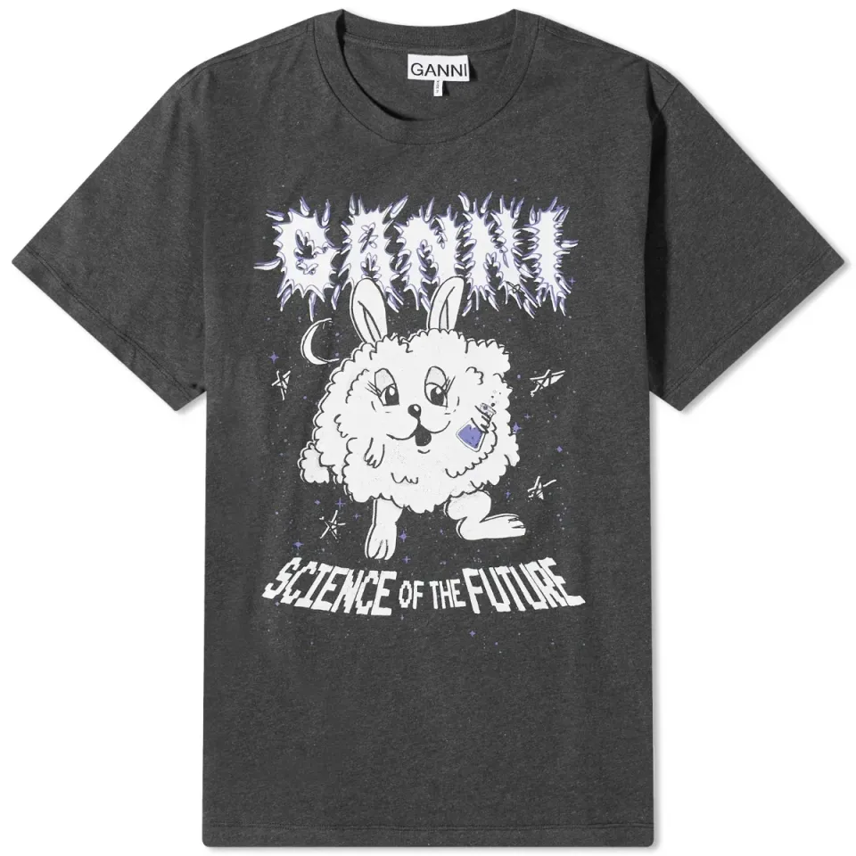 Melange Light Purple Bunny Relaxed T-Shirt
