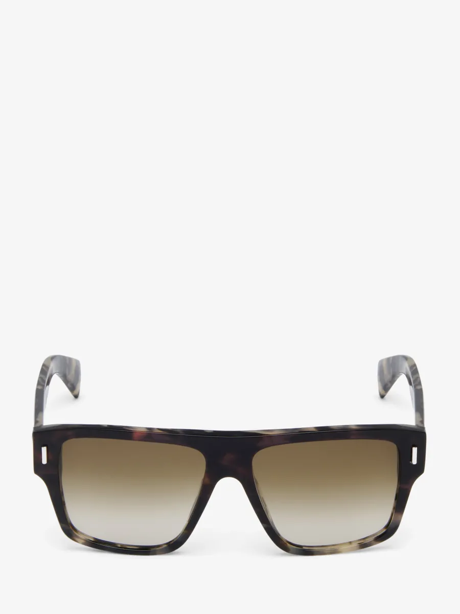 T-Bar Rivet Square Sunglasses