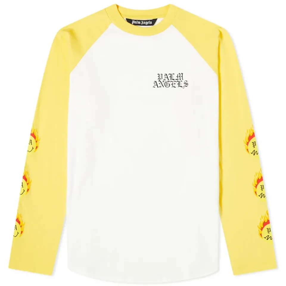 Long Sleeve Burning Head Vintage T-Shirt