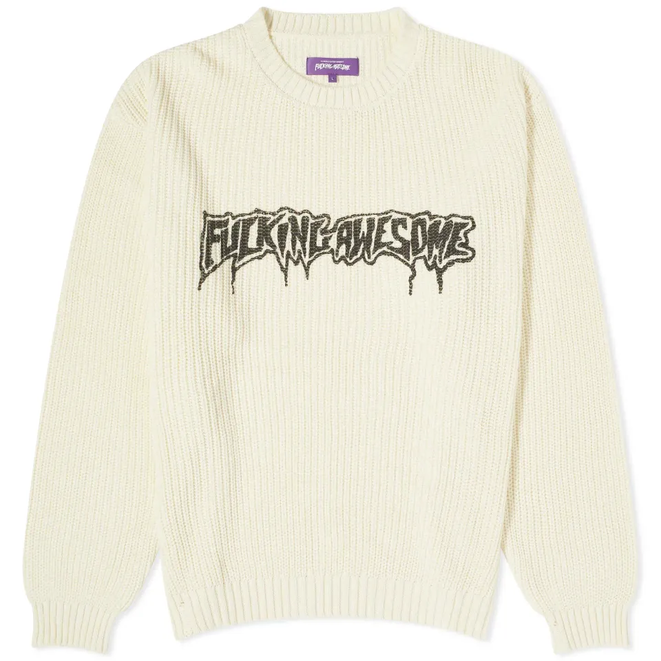 Drip Logo Crew Knit