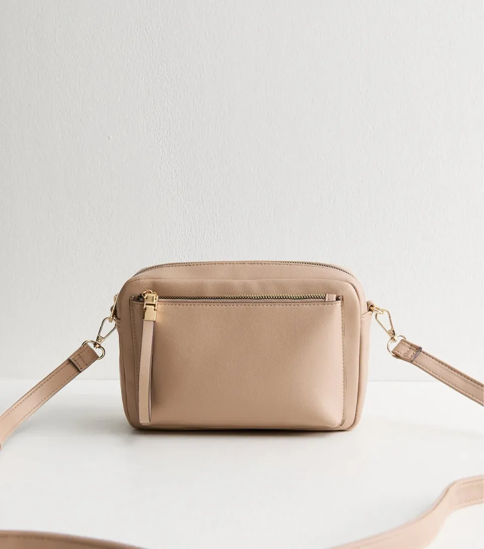 Mink Faux Leather Crossbody Bag
