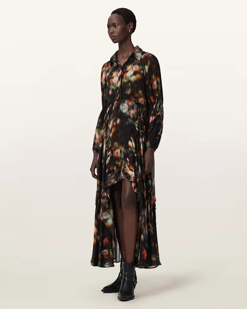Maria Relaxed Fit Floral Midi Dress