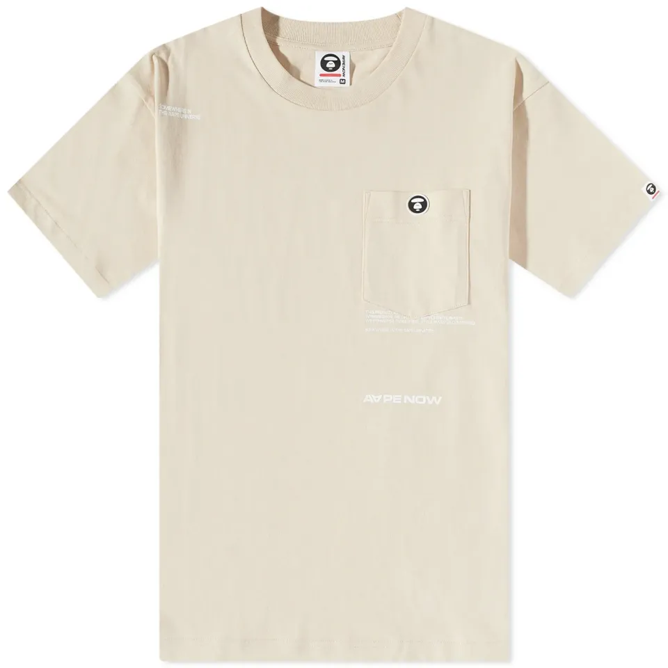 AAPE Now Silicone Badge Pocket T-Shirt