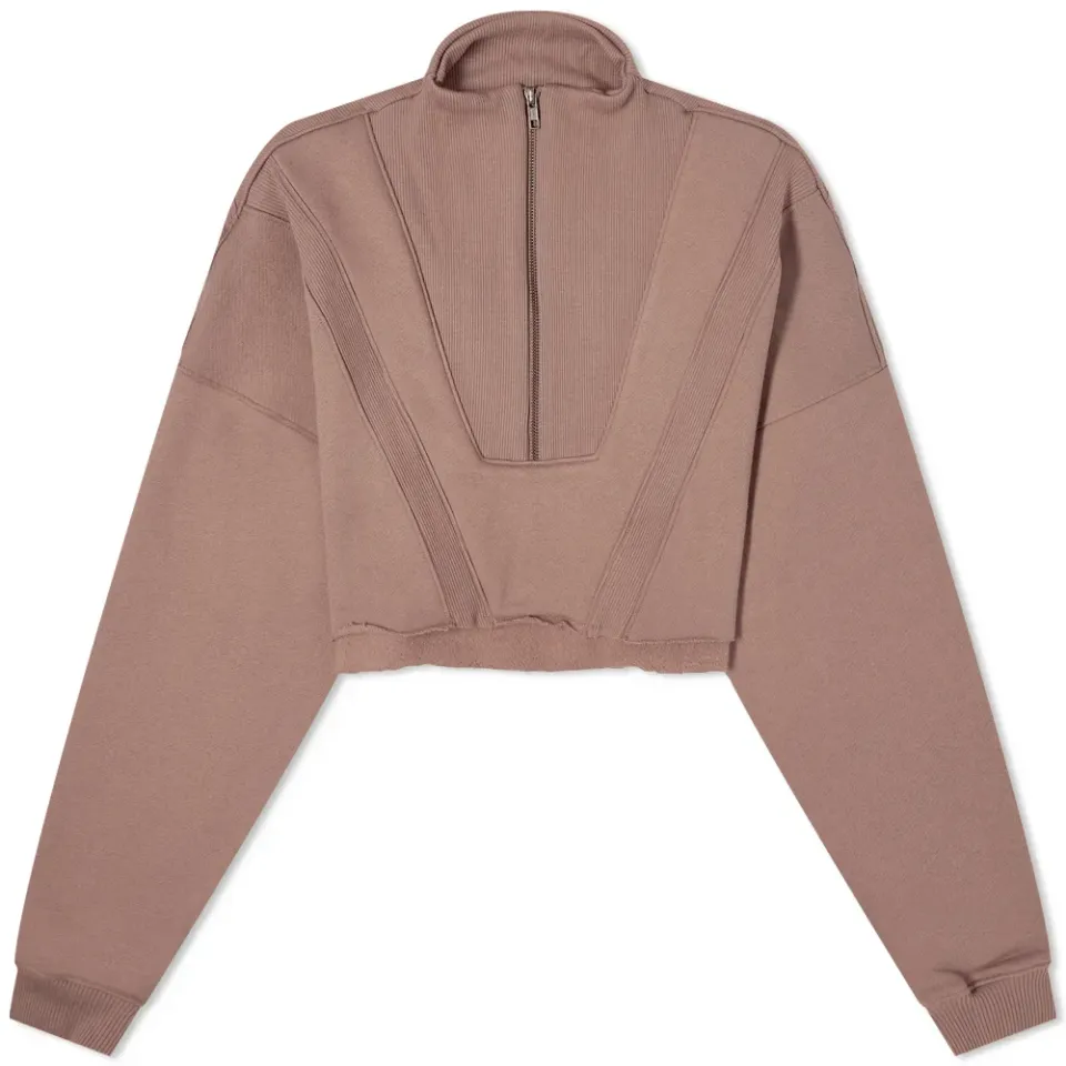 Half Zip Crop Sweat