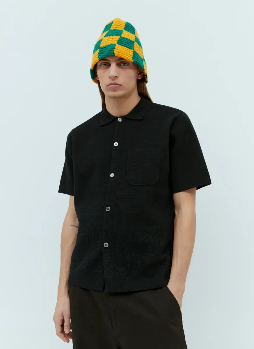 Check Knit Bucket Hat
